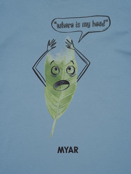 Myar: T-shirt en jersey de coton recyclé