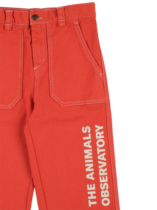 The Animals Observatory: Pantalon en coton mélangé recyclé