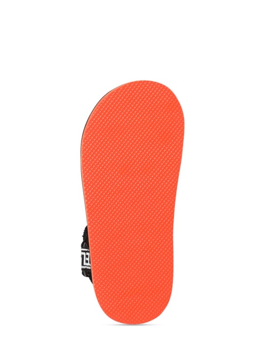 Stella McCartney Kids: SANDALETTEN AUS TECHNOSTOFF MIT LOGO