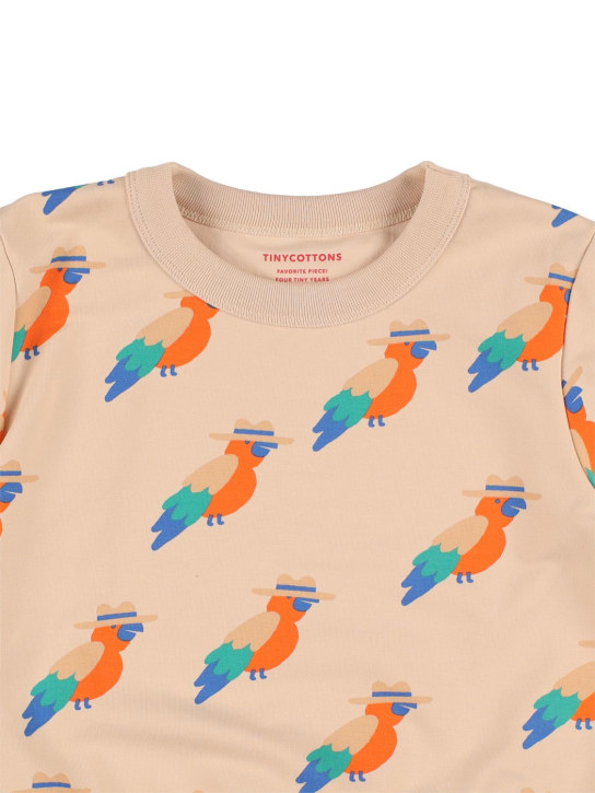 Tiny Cottons: Parrot print Pima cotton sweatshirt