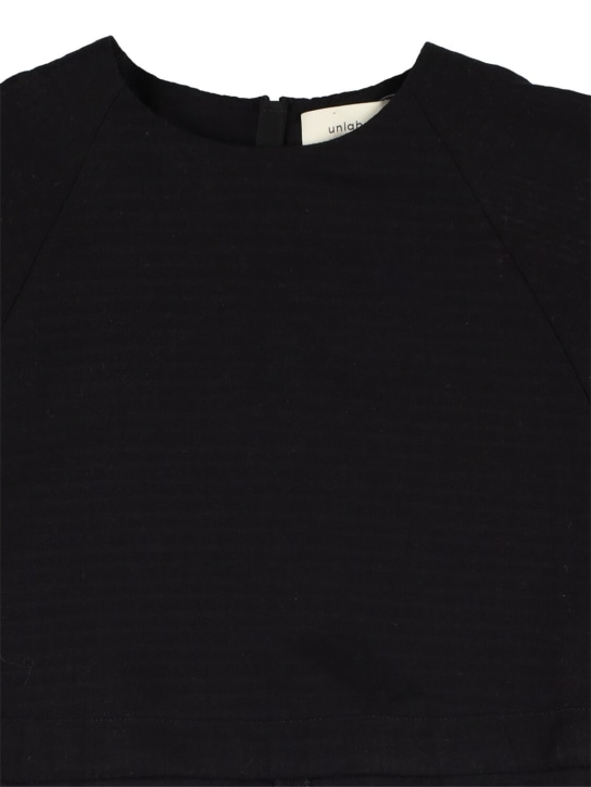 Unlabel - Blusa cropped in taffetà