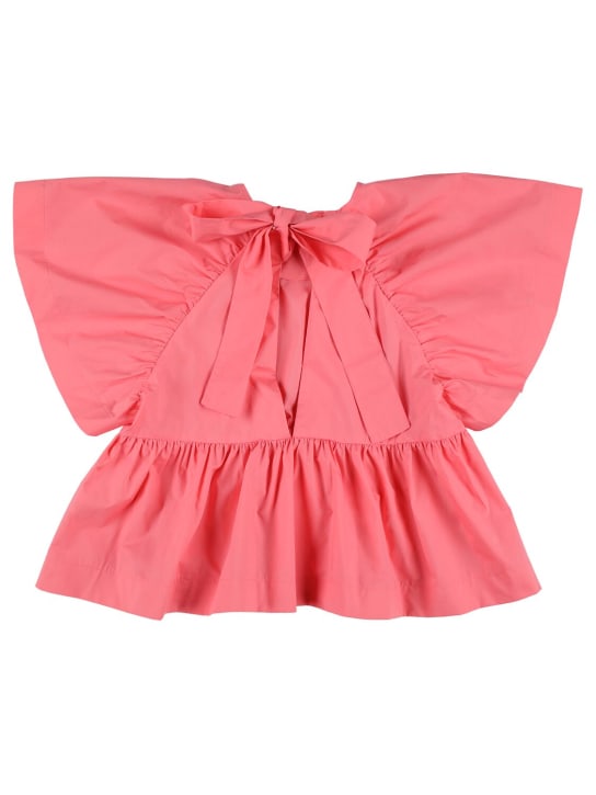 Unlabel: Chemise en popeline de coton à volants