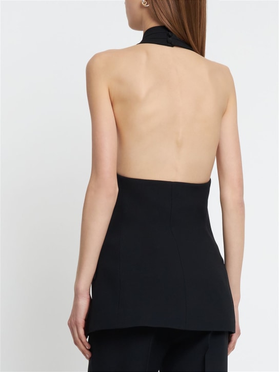 Michael Kors Collection: Chaleco blazer de crepé