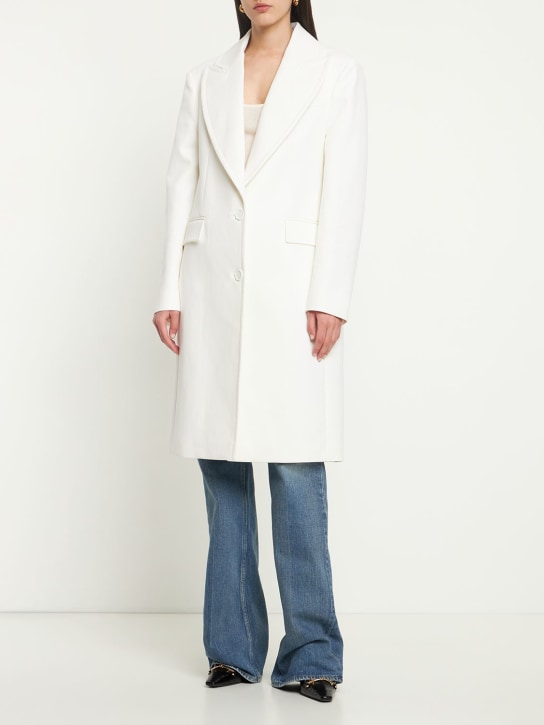 Michael Kors Collection - Langer Mantel aus Baumwolle und Leinen
