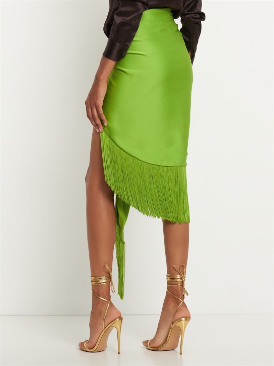 Michael Kors Collection: Gonna midi con frange