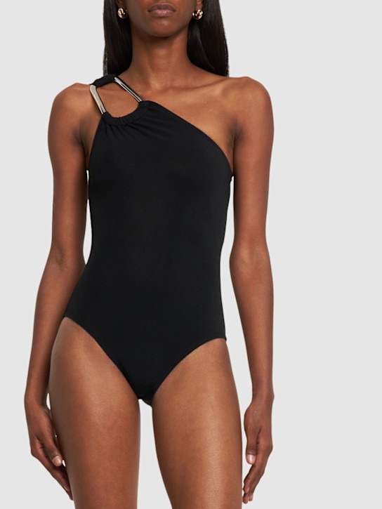 Michael Kors Collection - Costume intero monospalla in jersey stretch