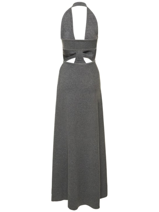 Michael Kors Collection: Cashmere knit long cutout dress