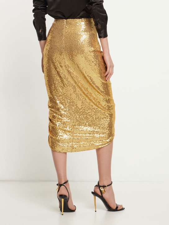 Michael Kors Collection: Gonna midi con paillettes