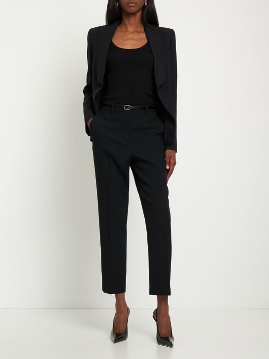 Michael Kors Collection - Pantaloni dritti vita media Serge