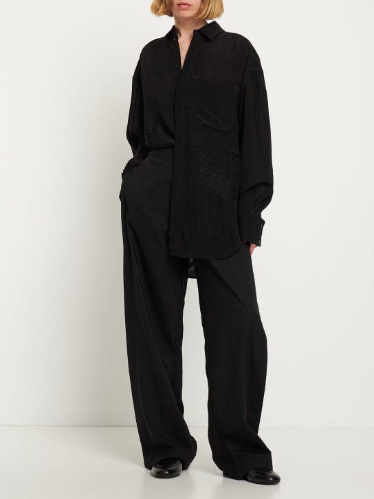 Gauchere - Chemise oversize en satin de viscose