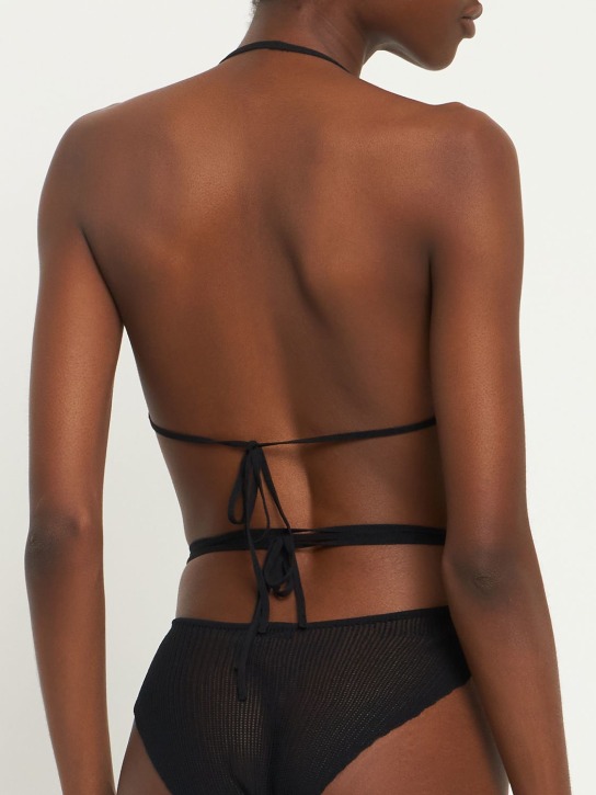 Petar Petrov: Viscose knit halter neck bodysuit