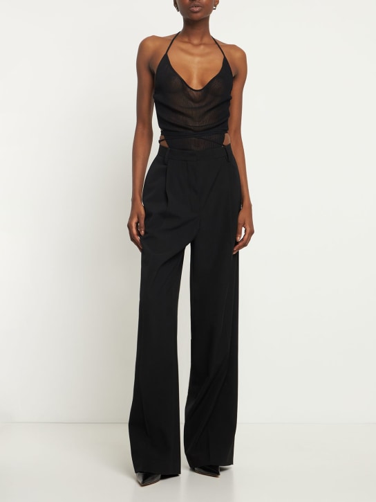 Petar Petrov - Viscose knit halter neck bodysuit