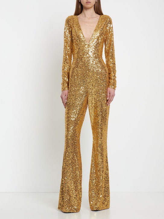 Michael Kors Collection: Jumpsuit mit Pailletten