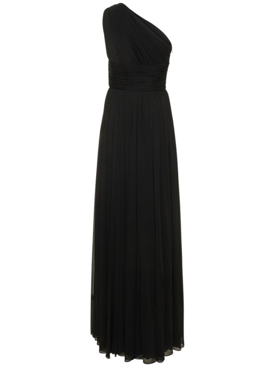 Michael Kors Collection: One-shoulder viscose chiffon dress