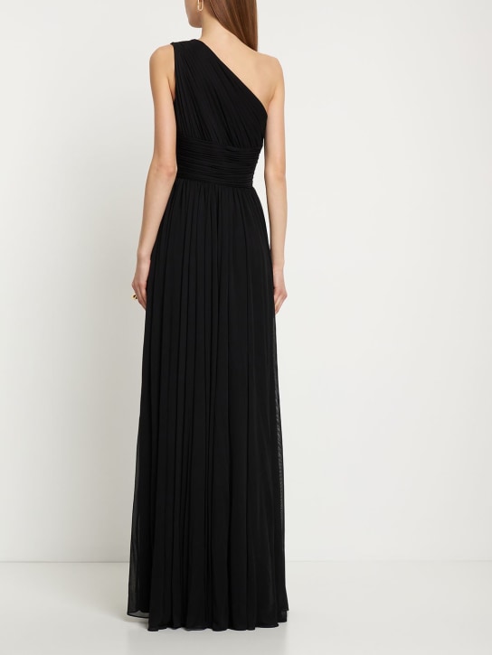 Michael Kors Collection: One-shoulder viscose chiffon dress