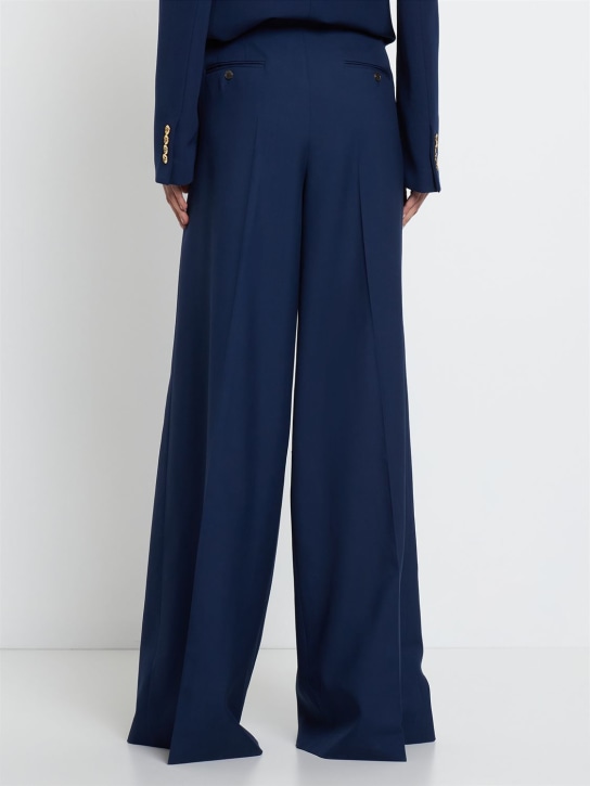 Michael Kors Collection: Pantaloni larghi in gabardina di lana