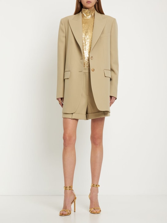 Michael Kors Collection: Einreihiger Blazer aus Schurwolle