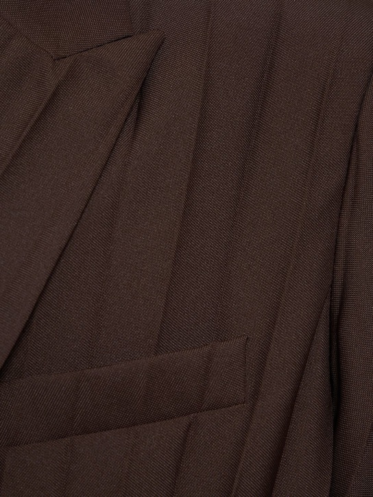 Valentino: Veste plissée à double boutonnage