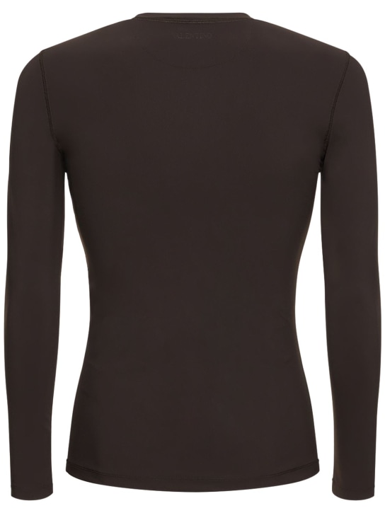 Valentino - T-shirt en jersey à manches longues