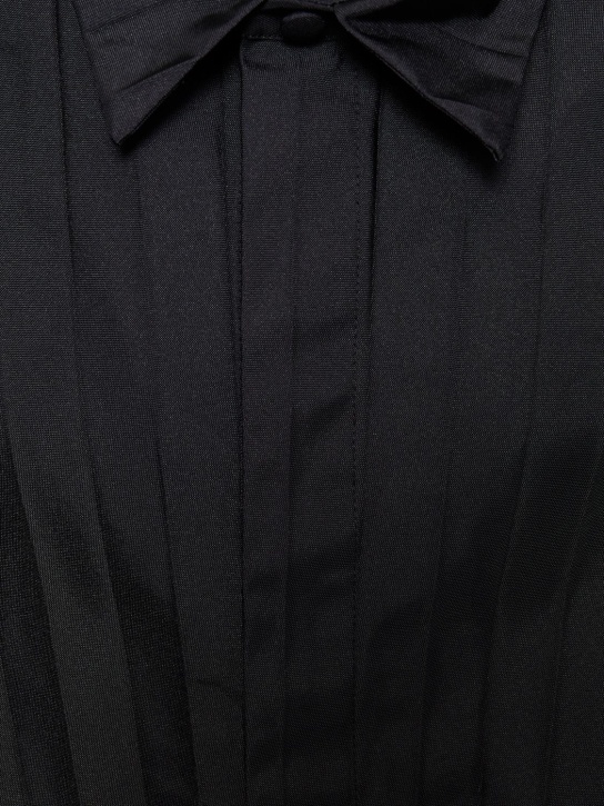 Valentino: Camisa plissè texturizada de manga larga