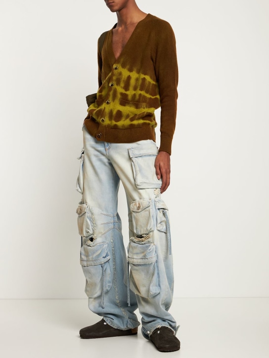 The Elder Statesman: Cardigan in maglia di cashmere tie dye