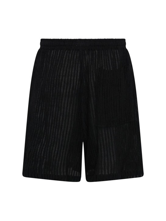 Commas: Shorts in misto lino