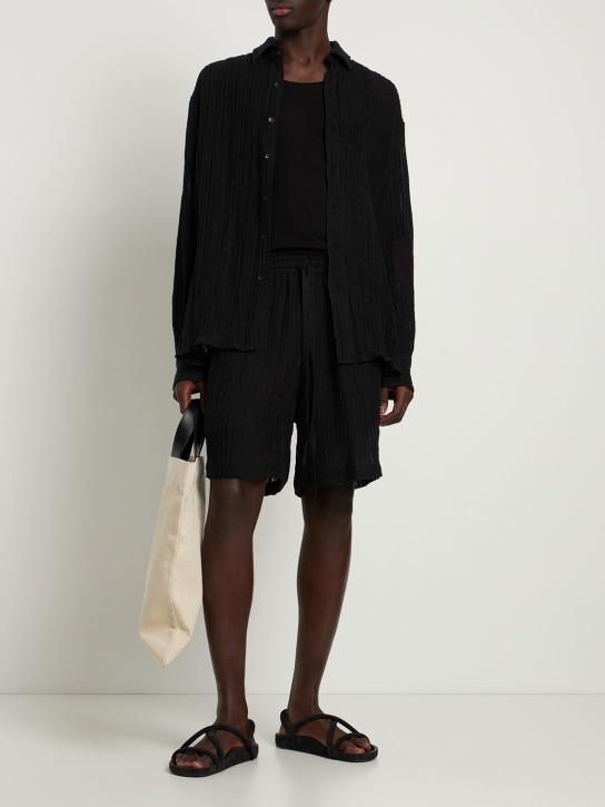 Commas - Shorts in misto lino