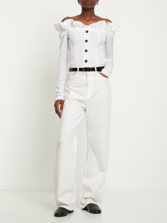 Philosophy Di Lorenzo Serafini - Top con spalle scoperte in taffetà stretch