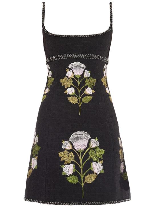 Giambattista Valli: Robe courte en bouclé brodé