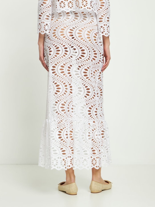 Giambattista Valli: Falda midi de macramé