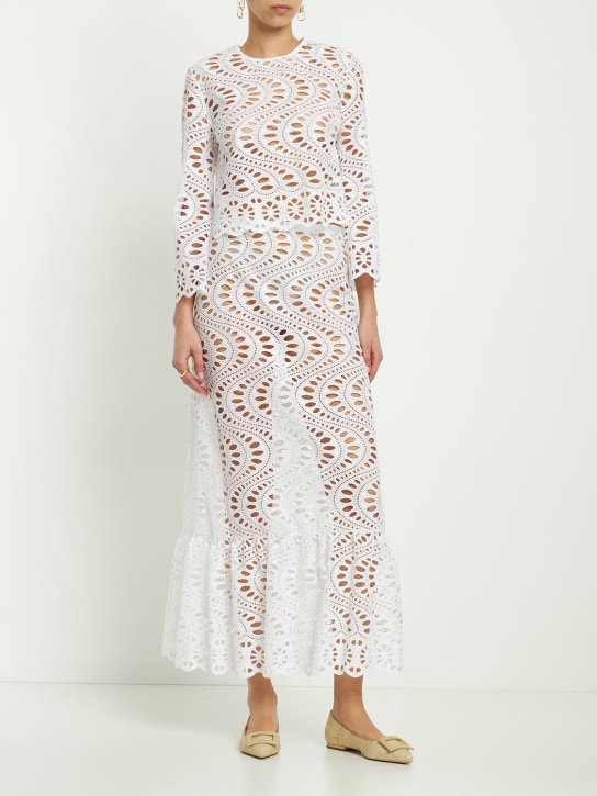 Giambattista Valli - Jupe midi en macramé