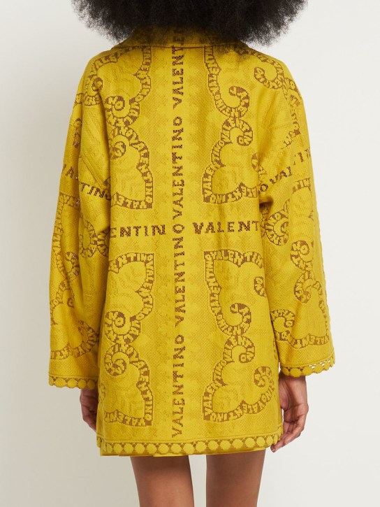Valentino: Vestito in guipure di cotone