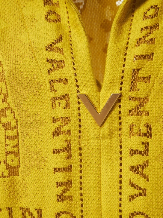 Valentino: Vestito in guipure di cotone