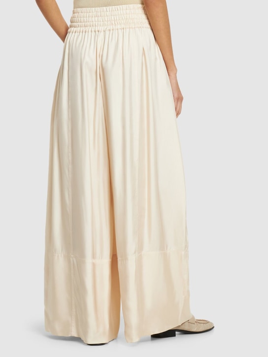 Jil Sander: Pantalon ultra-large fluide délavé