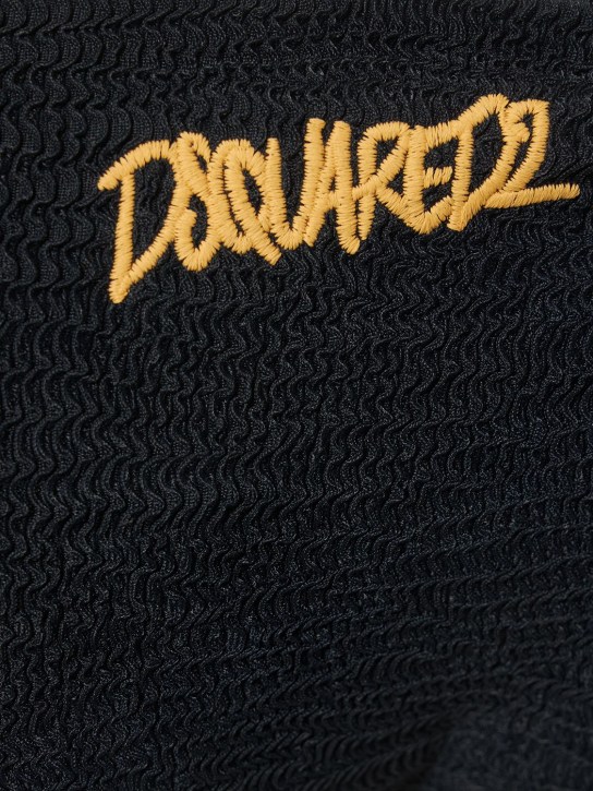 Dsquared2: Wrinkled back logo bikini bottom