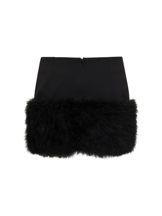 16arlington: Jupe en jersey de viscose avec plumes Haile