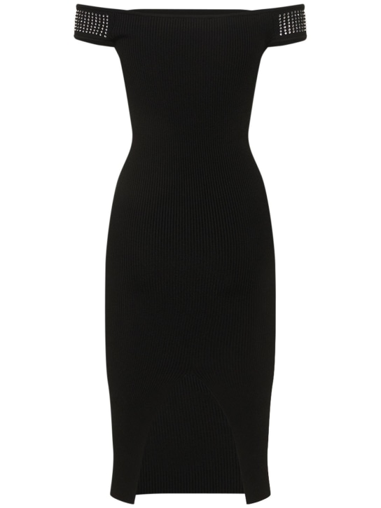 Giuseppe Di Morabito: Embellished knit midi dress