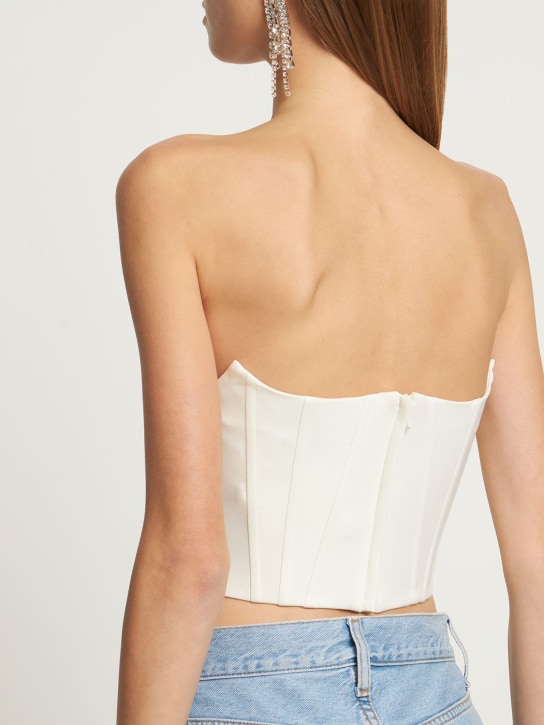 Giuseppe Di Morabito: Double twisted wool corset top