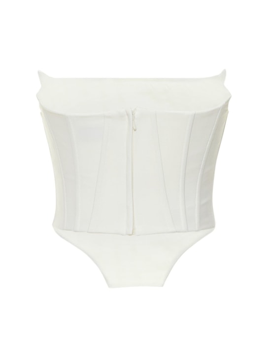 Giuseppe Di Morabito: Double twisted wool corset top