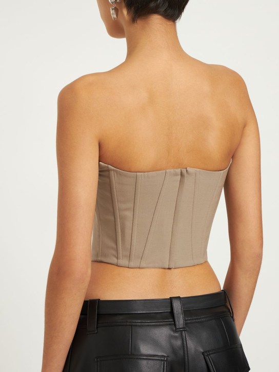 Giuseppe Di Morabito: Double twisted wool corset top