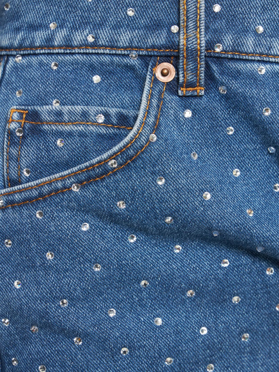 Giuseppe Di Morabito: Minigonna in denim di cotone con decorazioni