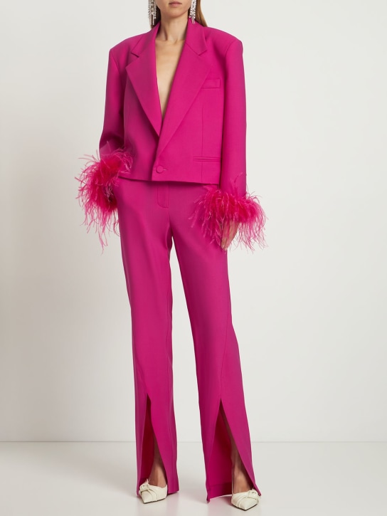 Giuseppe Di Morabito: Double twisted wool pants w/slits