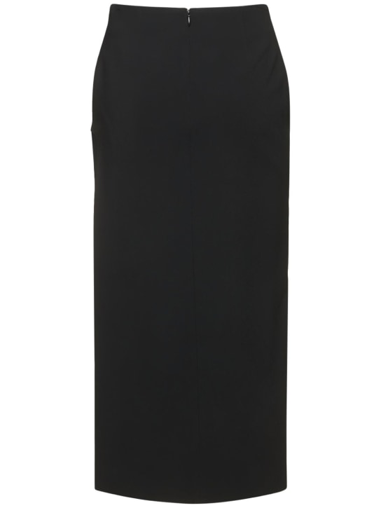 Giuseppe Di Morabito: Jupe midi en satin envers cady avec fente