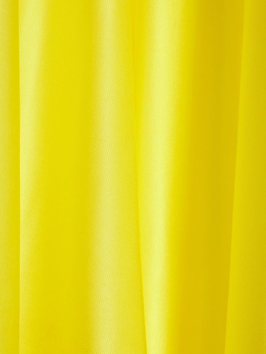 Alexandre Vauthier: Pantalon évasé en jersey brillant taille haute