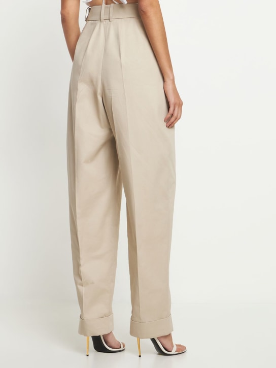Alexandre Vauthier: Pantalon droit en sergé taille haute