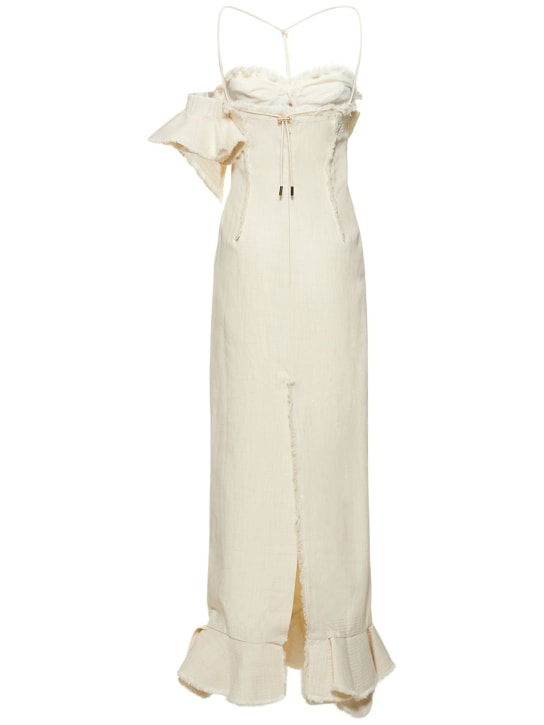 Jacquemus: KLEID AUS KREPP „LA ROBE SORBETTO“