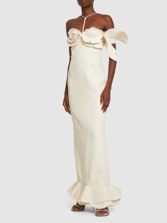 Jacquemus - Robe longue en crêpe La Robe Artichaut