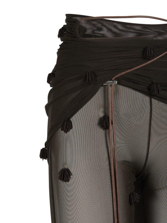 Jacquemus: Hose aus Mesh „Le Pantalon Espelho“