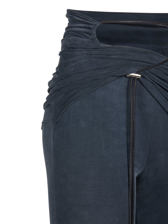 Jacquemus: Le Pantalon Espelho cupro wide pants
