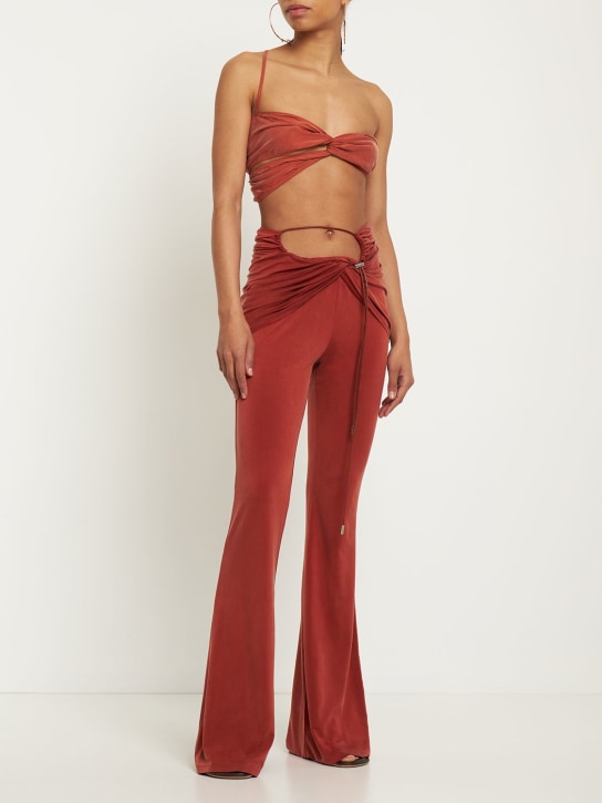 Jacquemus - Pantalon large en cupro Le Pantalon Espelho